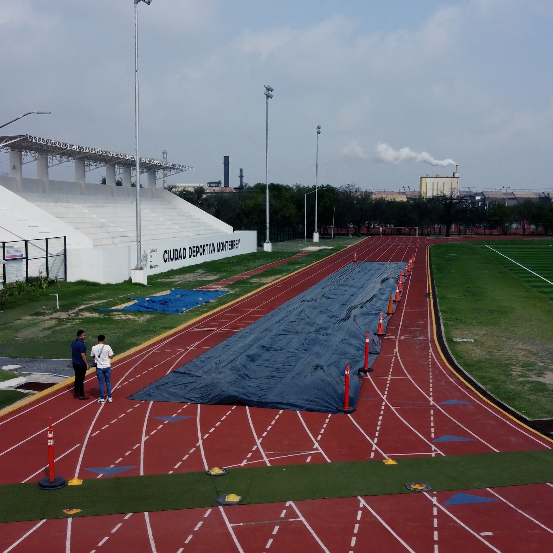 Rollo negro 6m extendido